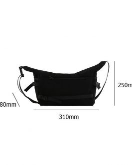 Solid Color Large Capacity Street Crossbody Messenger Bags