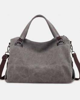 Casual Canvas Multi-carry Handbag Crossbody Bag