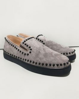 Casual Cowhide Round Toe Slip On Cowhide Upper Shoes