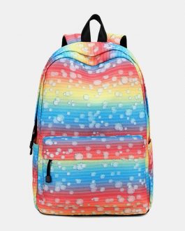 Colorful Large Capacity Waterproof Backpack School Bag