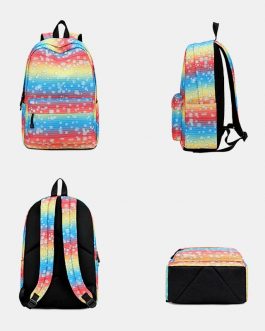 Colorful Large Capacity Waterproof Backpack School Bag