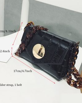 Designer Women Crocodile Leather Waist Bag
