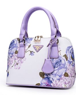 Double Handled Floral Handbag