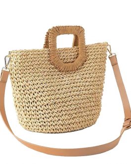 Fashion Big Tote Knitted Straw Beach Handbags