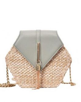 Fashion Hexagon Multi Style Handmade Woven Beach Handbags
