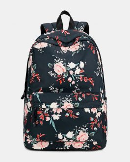 Floral Waterproof Casual Backpack School Bag