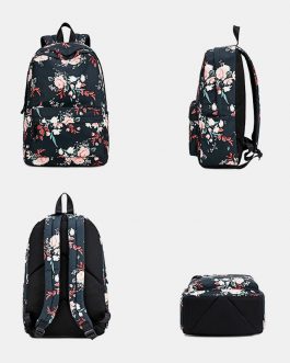 Floral Waterproof Casual Backpack School Bag