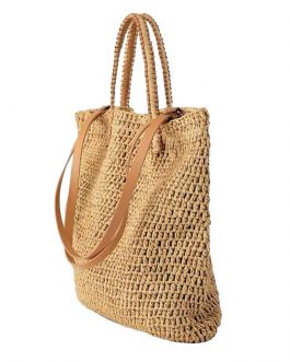 Knitted Straw Large Capacity Shoulder Beach Bag