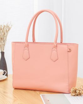 Women Casual Shopping Multifunction Handbag Solid Shoulder Bag