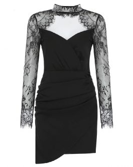 Lace Sexy Hollow Out Evening Runway Party Dresses