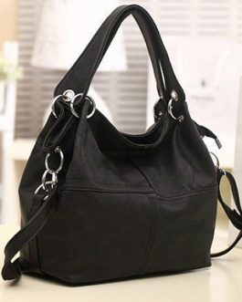 Metal Loop Enhanced Hobo Bag