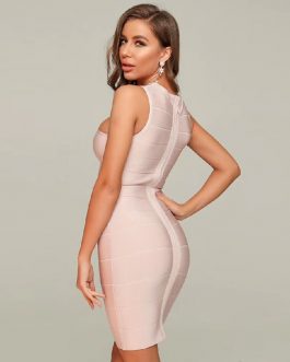One Shoulder Sexy Hollow out Runway Party Bodycon Dress