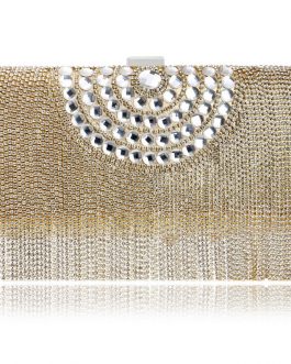 One Side Beaded Clutches Purse