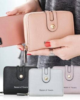 PU Leather Card Holder passport cover Letter Bifold Wallet