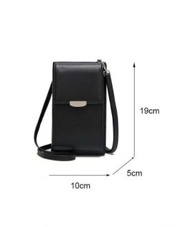 PU Leather Phone Purse Mini Shoulder Handbag for Hiking and Travel