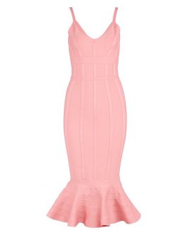 Sexy Mid-Calf Fishtail Club Party Dress