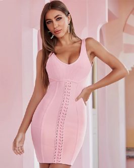 Sexy Sleeveless Tank Celebrity Runway Night Out Party Bodycon Dress