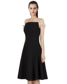 Sexy Strapless Off Shoulder Club Party Bodycon Dress