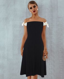 Sexy Strapless Off Shoulder Club Party Bodycon Dress