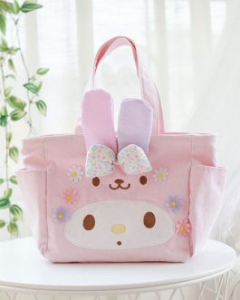 Sweet Lolita Melody Bunny Canvas Cross Body Bag