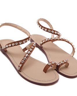 Two Strapped Sandals – Sequined