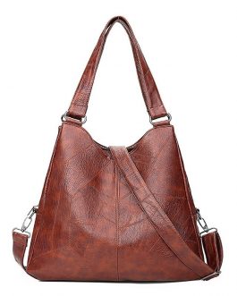 Vintage Leather Designer Large Capacity Tote  Luxury Handbags