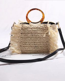 Vintage Straw Handmade Beach Casual Bag