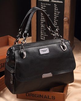 Women Vintage Oil-wax PU Leather Handbag Shoulder Bags Crossbody Bags